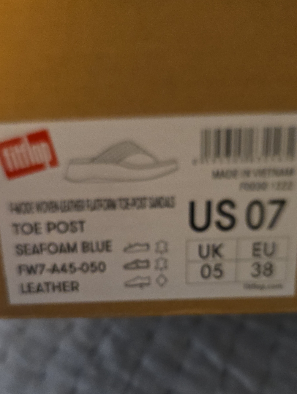 FitFlop Women's Seafoam Braided Thong Sandals - Picture 7 of 7